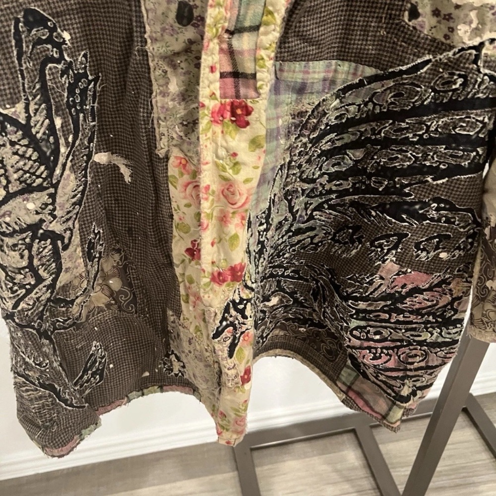 Magnolia Pearl Multicolor Patchwork Dragon Embroi… - image 4